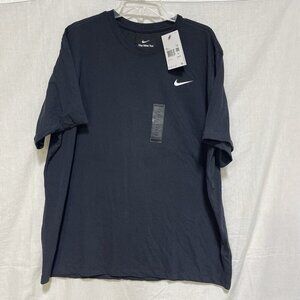 Nike Tee Mens XXL Dri-FIT Shirt T-Shirt Black White LOGO Athletic NEW Training